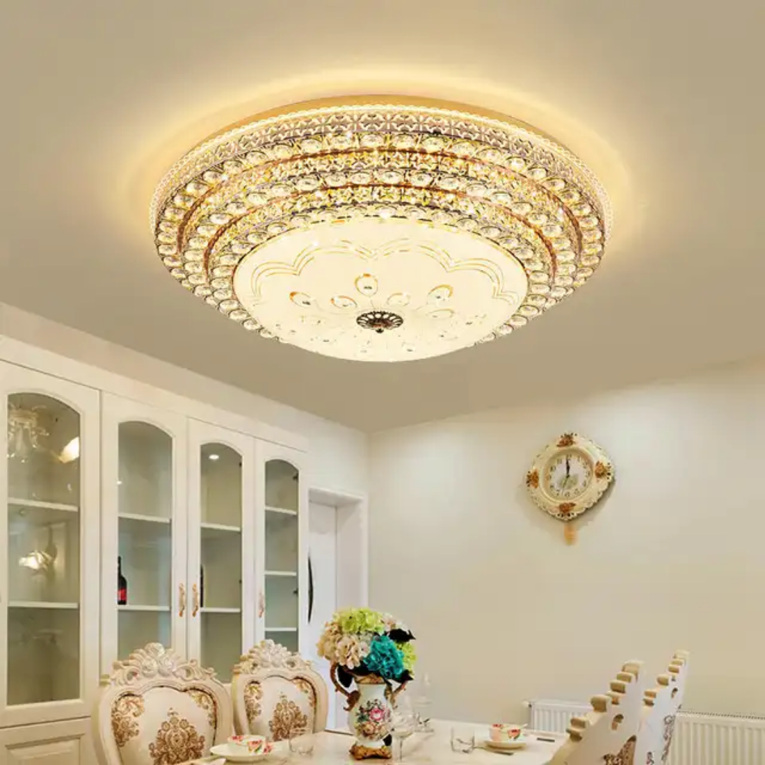 European style led ceiling chandelier light