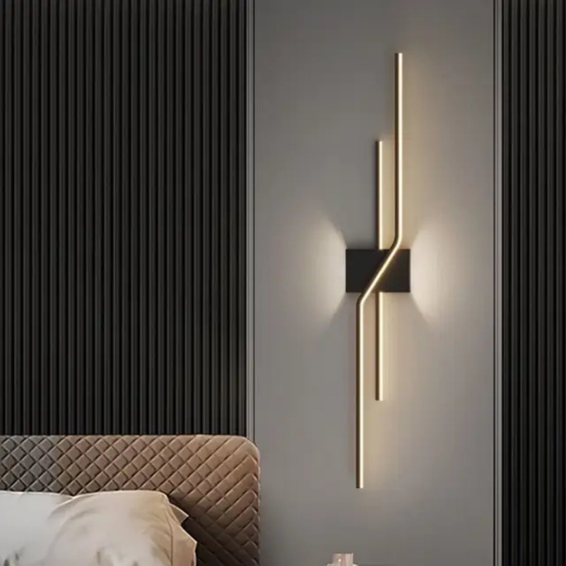 Line Wall Lamp Backdrop Bedside modern long strip led wall light for indoor lighting