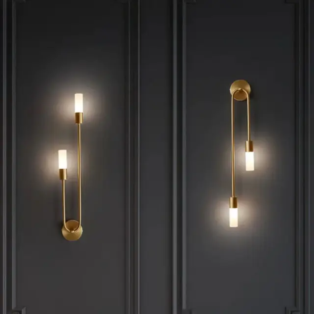 Modern Copper wall light Porch Corridor Bedside aisle long strip gold led Wall Sconce Lamp