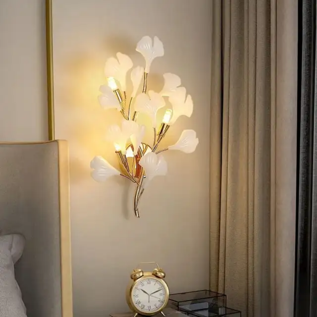 Modern Acrylic Wall Light Ginkgo Leaf