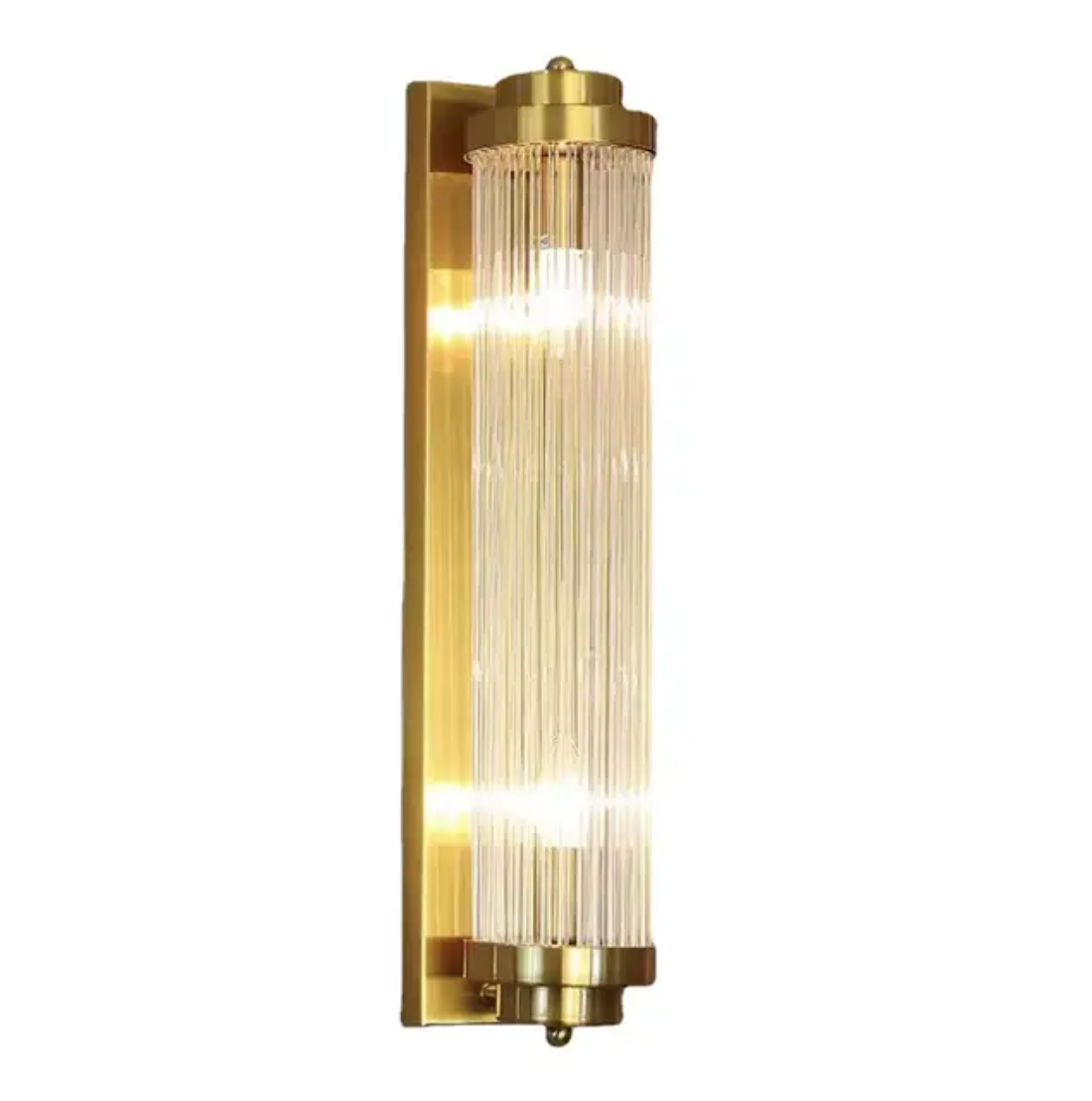 Crystal pillars Rotated Slim waist Decorative Gold Wall Lights