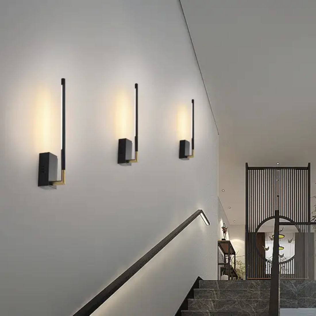 Long strip led wall light fixtures