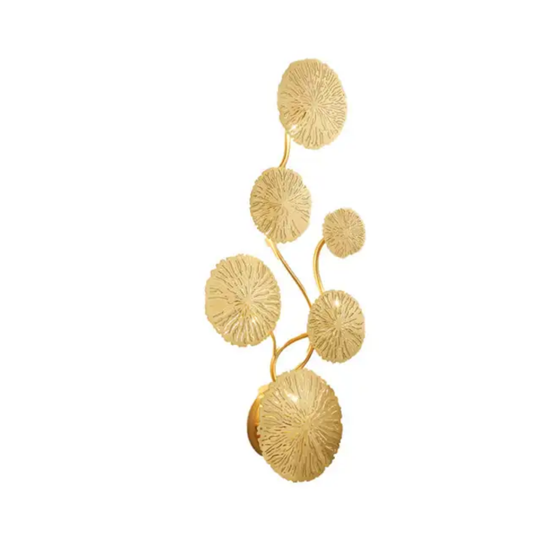 Copper Gold Lotus Leaf wall lamp