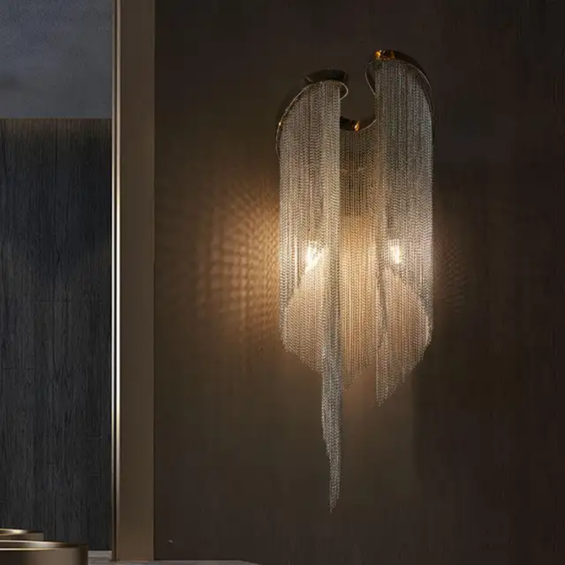 Modern fancy tassel sconce