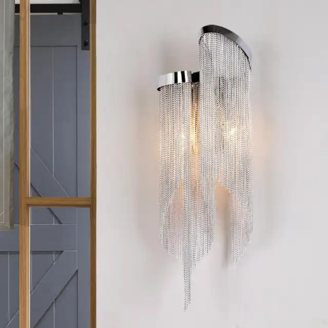 Modern fancy tassel sconce