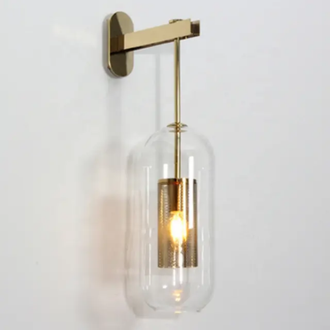 Modern glass wall lamp