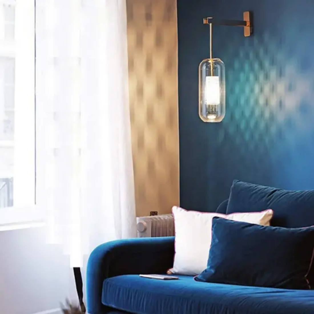 Modern glass wall lamp