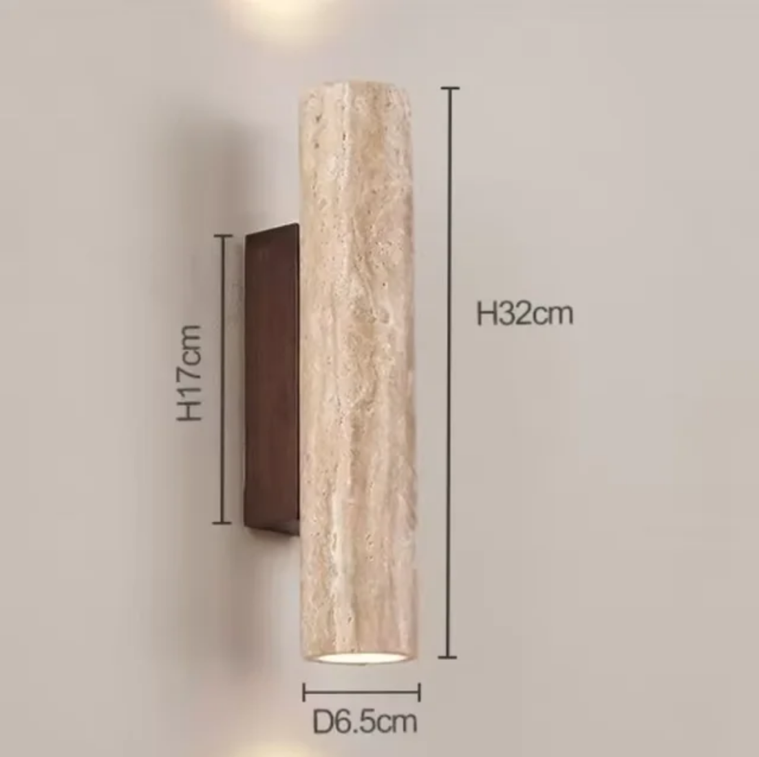 Luminous marble wall lamp