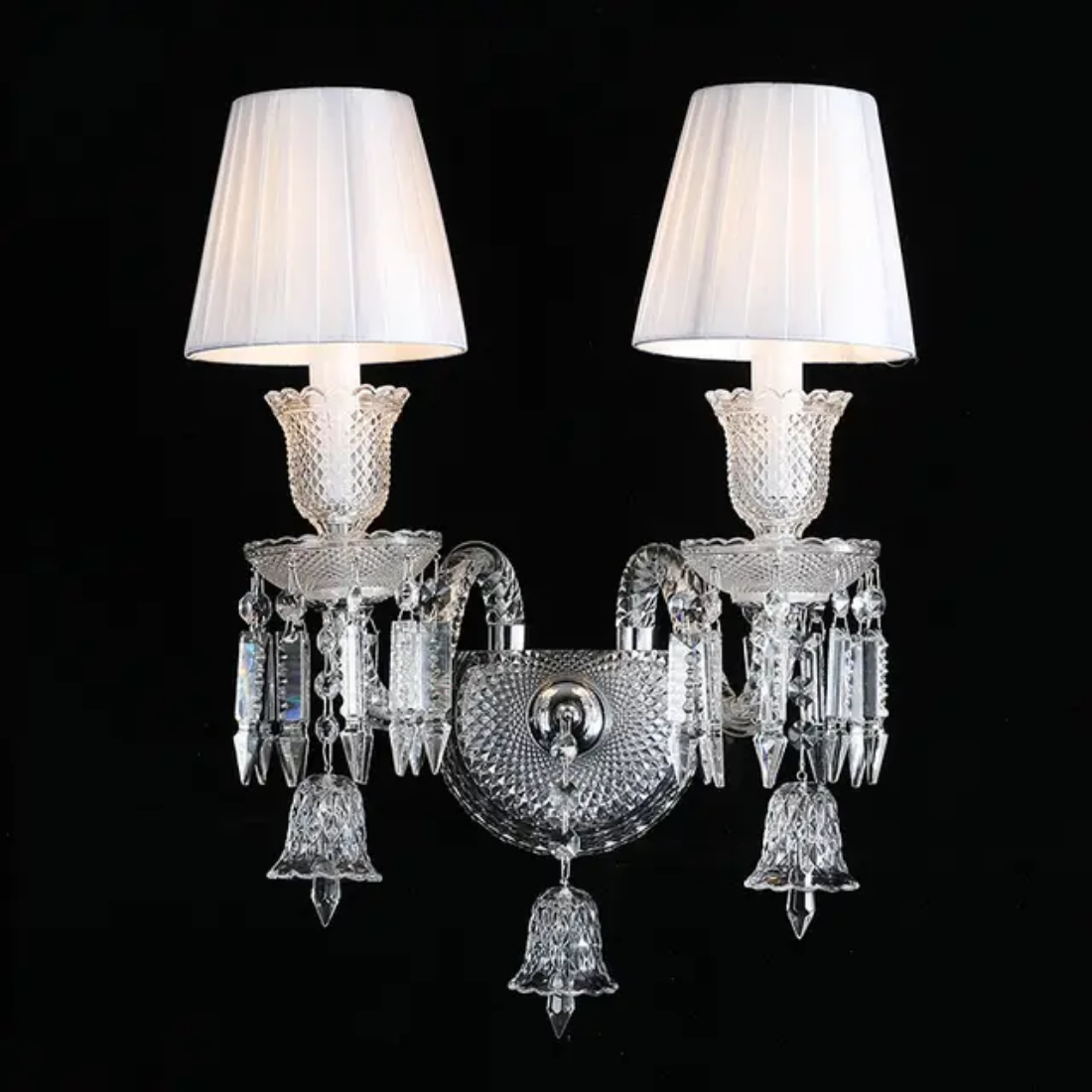 Luxury Candle Crystal Wall Lamp