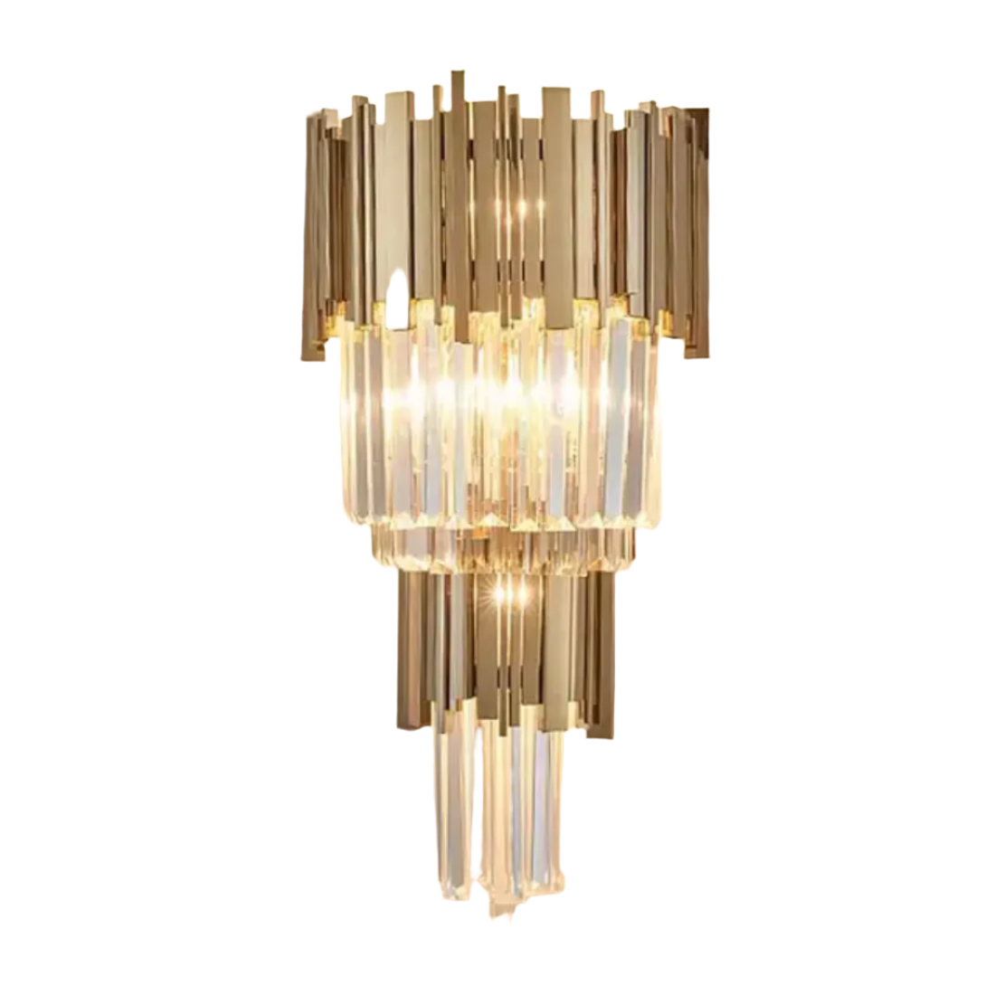 Double-layer sconce lamps