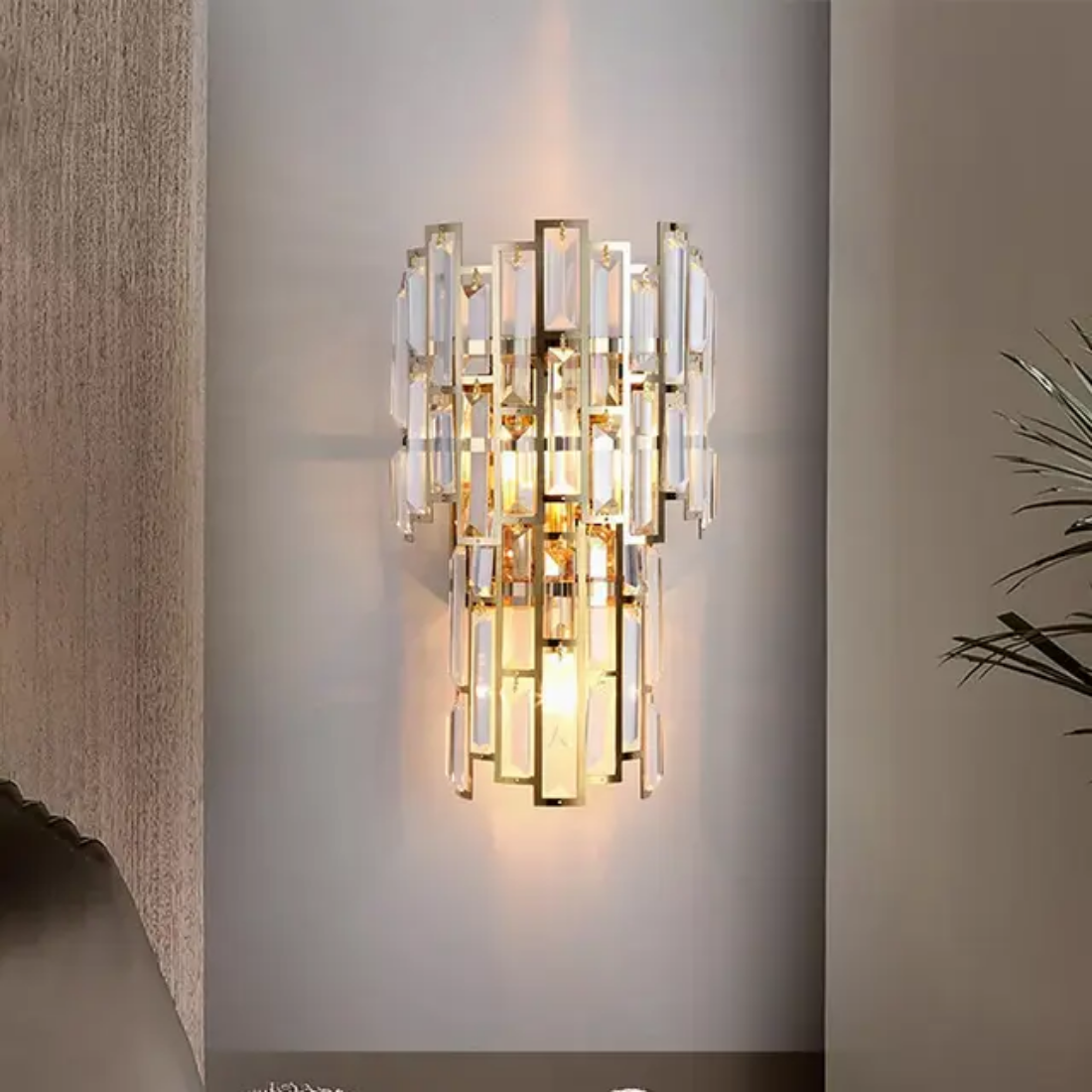 Postmodern design luxury Crystal Wall Lamp