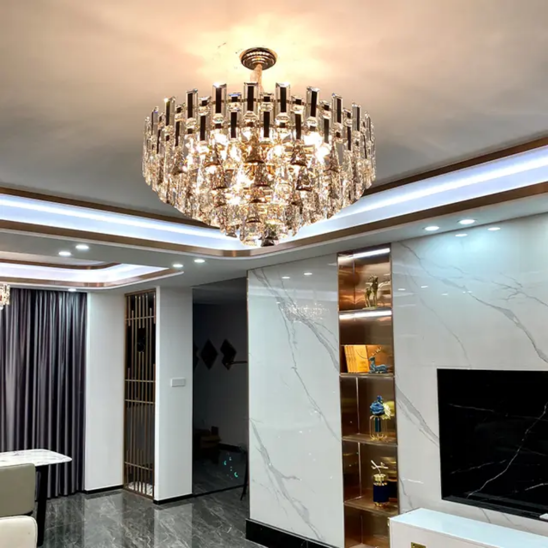 Crystal chandelier pendant lights