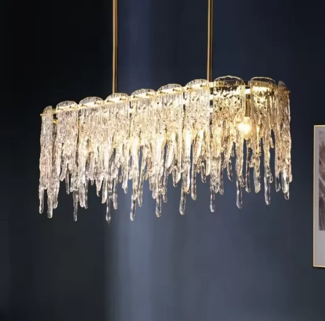 Rectangular Led Crystal Chandeliers