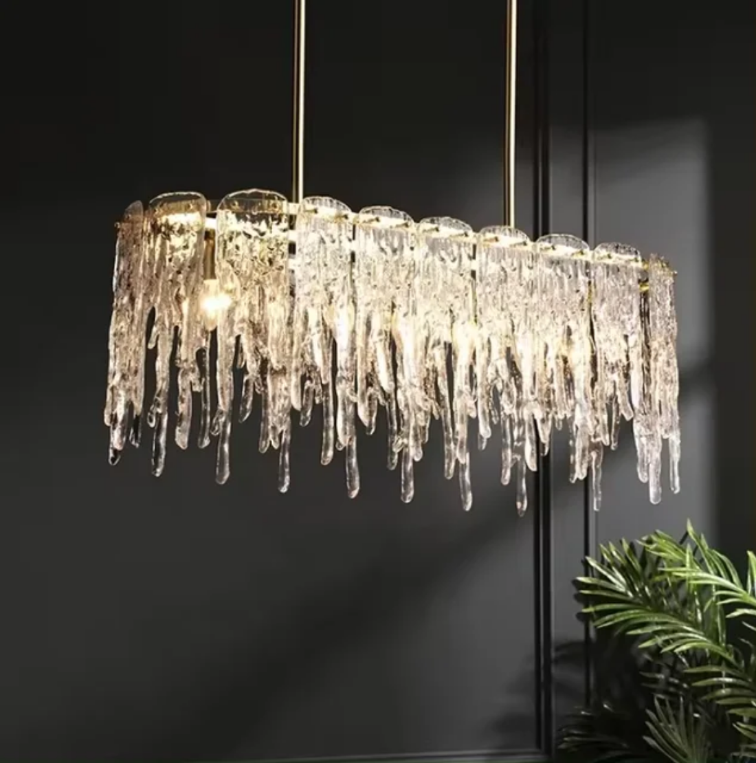 Rectangular Led Crystal Chandeliers