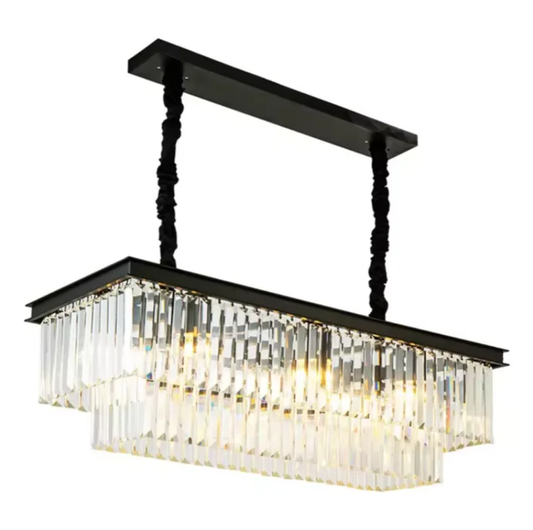 LED Crystal Chandelier Antique Style Hanging Lamp