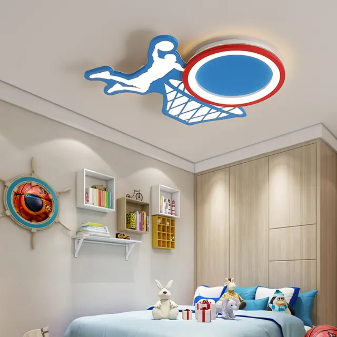 Kids decorative basketball ceiling lamp