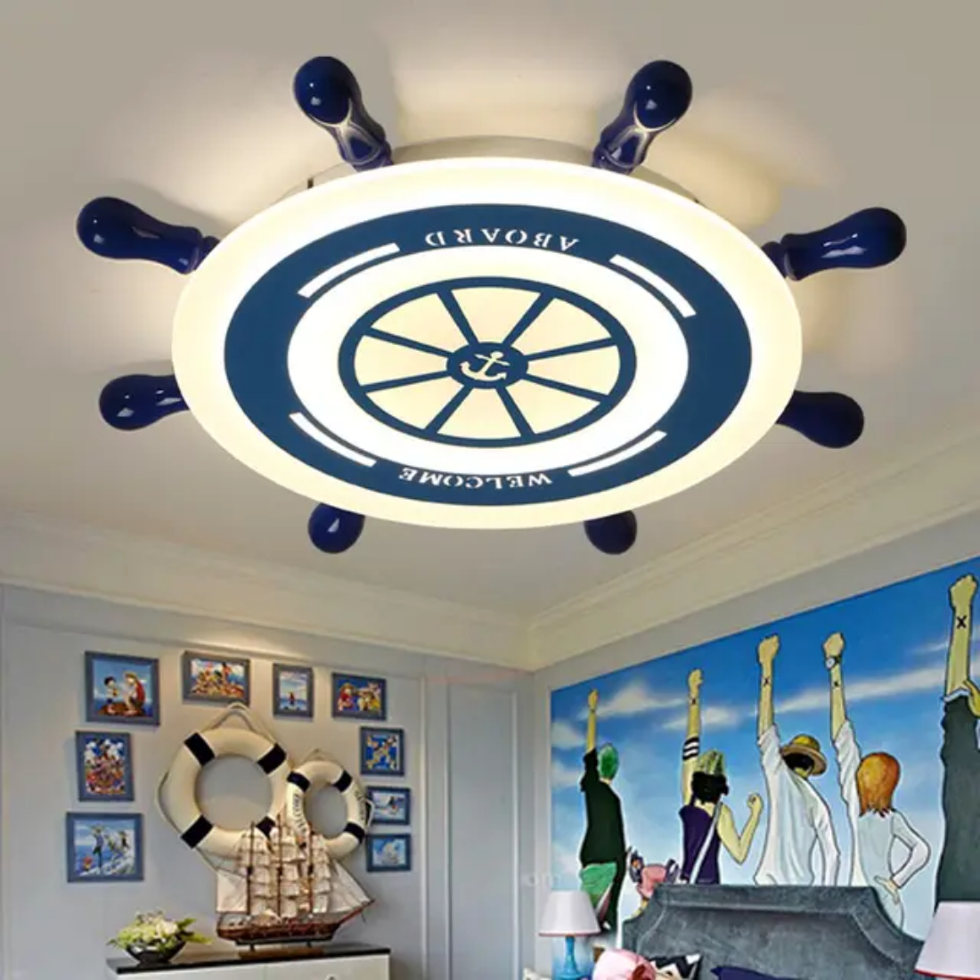 Rudder style ceiling light lamp