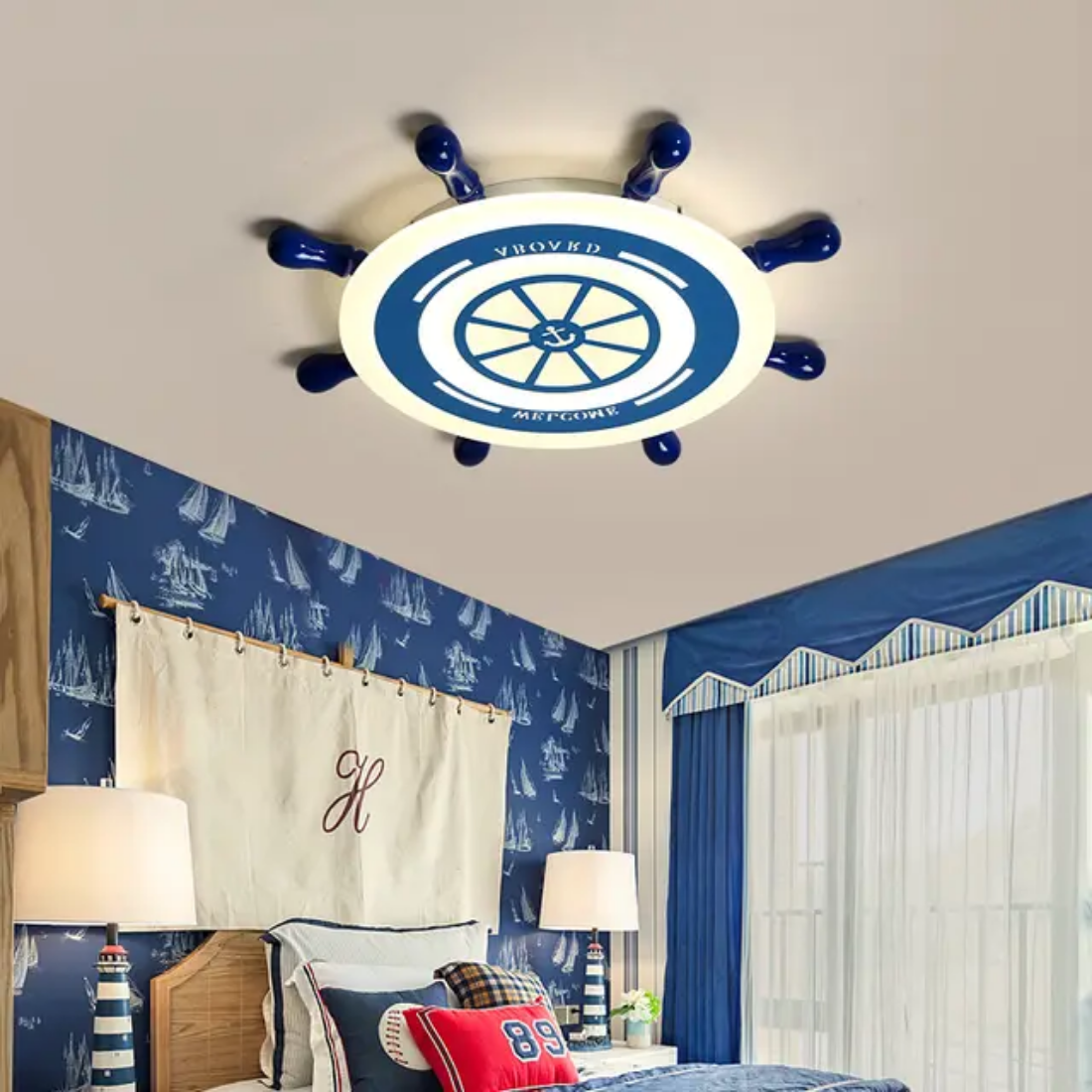 Rudder style ceiling light lamp