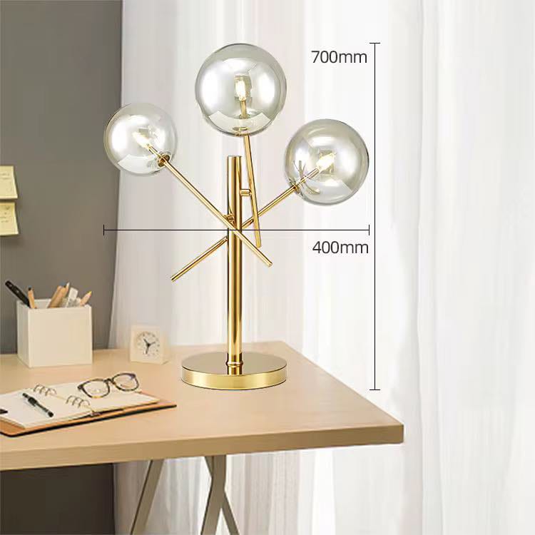 Glass Bubble Globe led table lamp