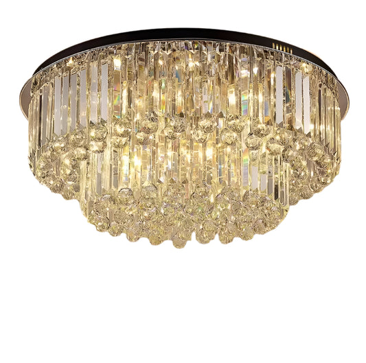 Round ceiling lights lighting modern crystal led ceiling hanging lamps