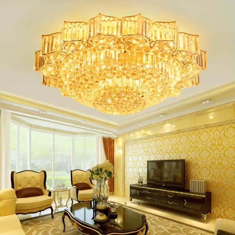 Round crystal ceil lamp luxury