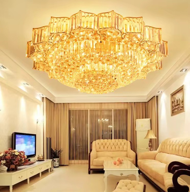 Round crystal ceil lamp luxury