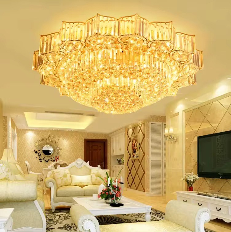 Round crystal ceil lamp luxury