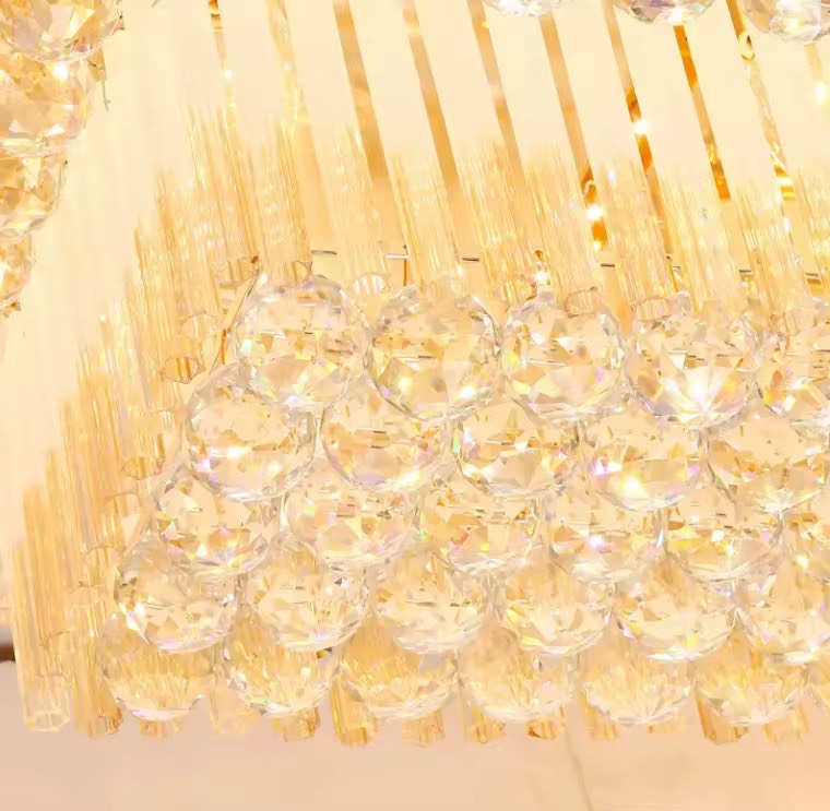 Lobby Club Rectangular 6 size LED Crystal Ceiling Lamps