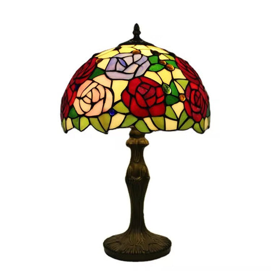 Turkish vintage glass led table lamp