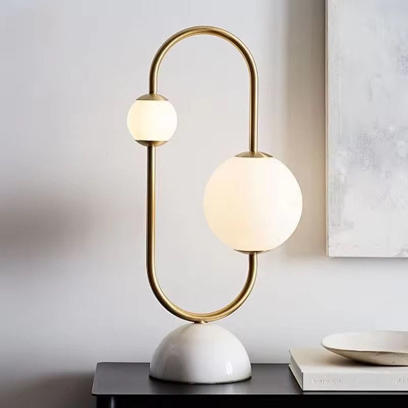 Marble nordic table lamp