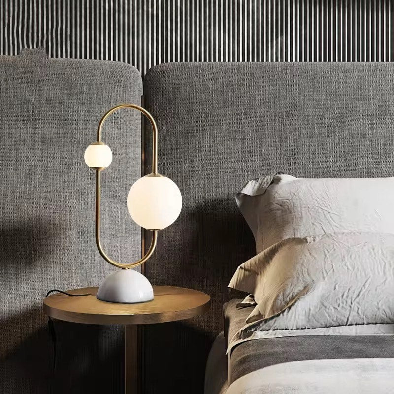 Marble nordic table lamp