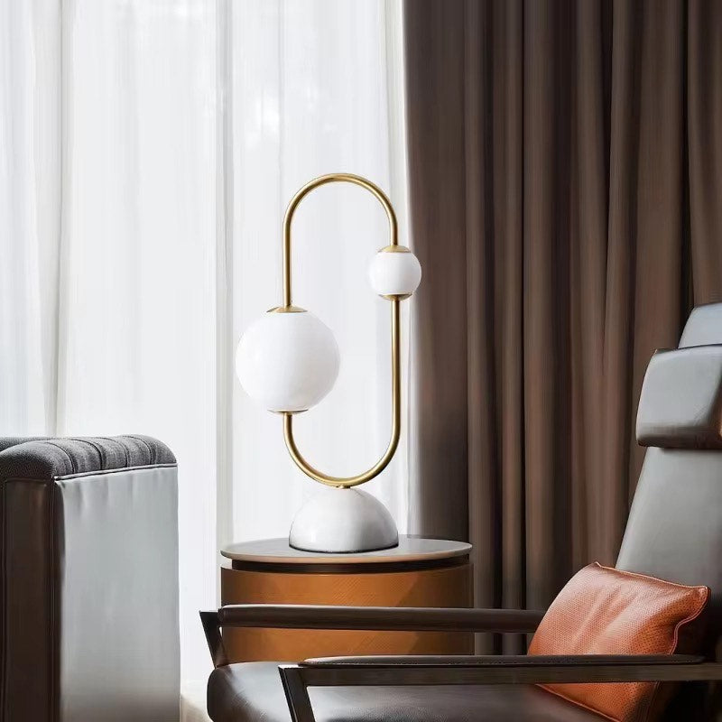 Marble nordic table lamp