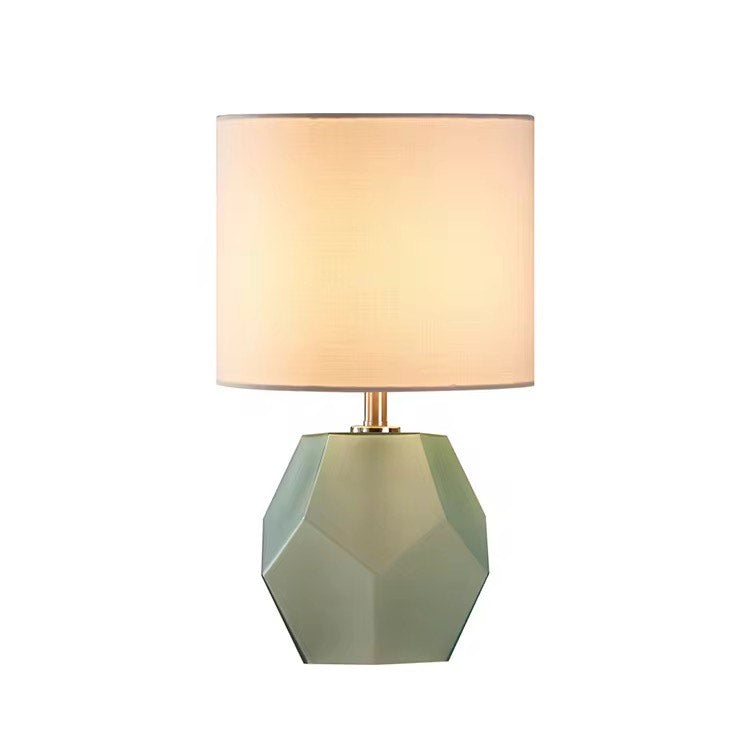 Fabric glass table lamp