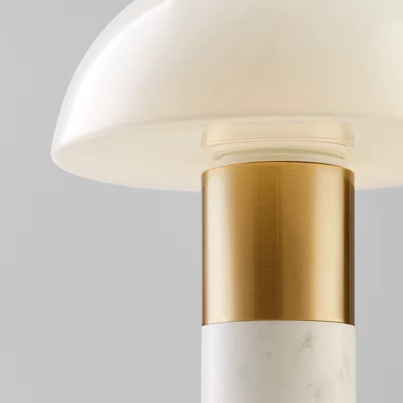 Mushroom Metal marble reading table lamp