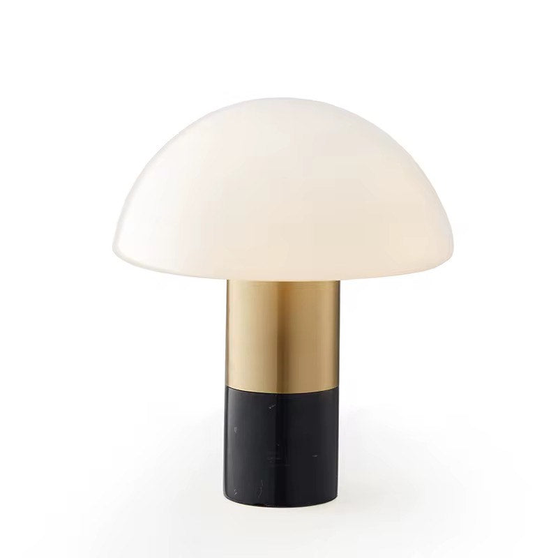 Mushroom Metal marble reading table lamp