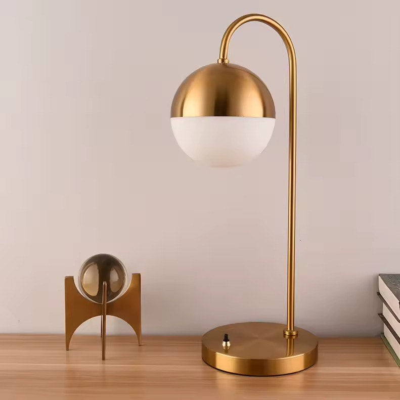 Gold reading table lamp