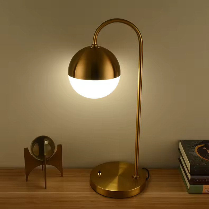 Gold reading table lamp