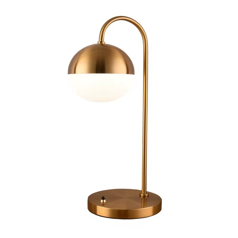 Gold reading table lamp