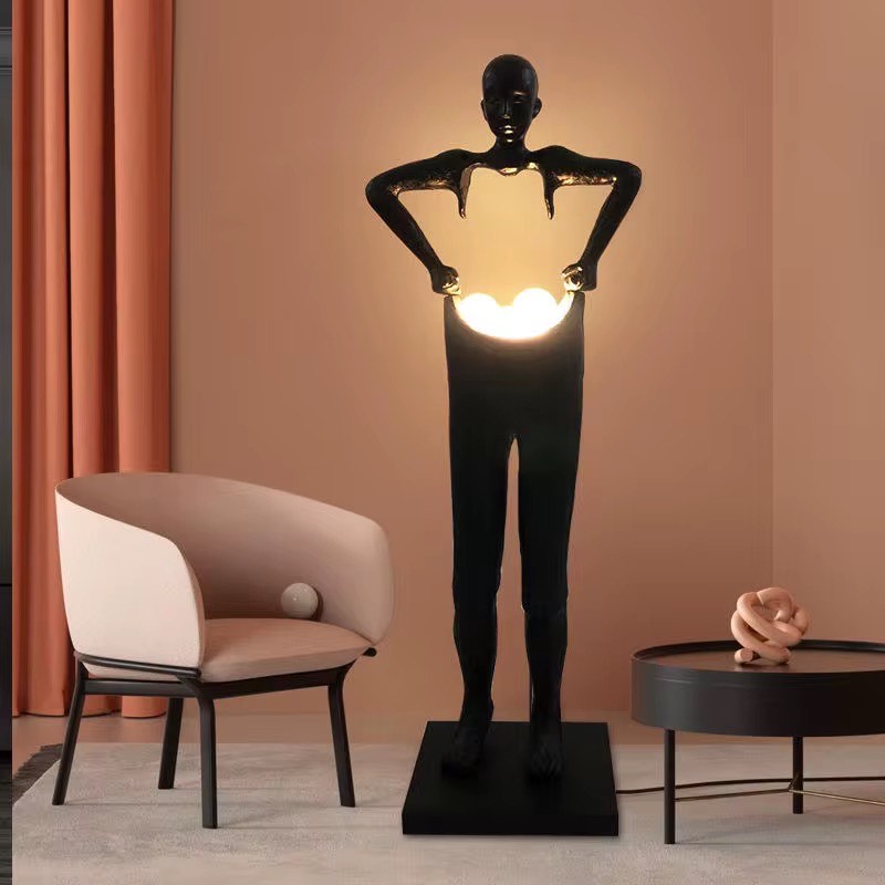 standing led humanoid tall floor lamps