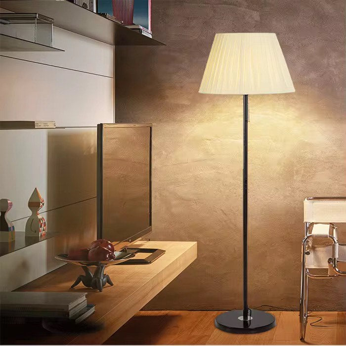 Rattan floor lamp