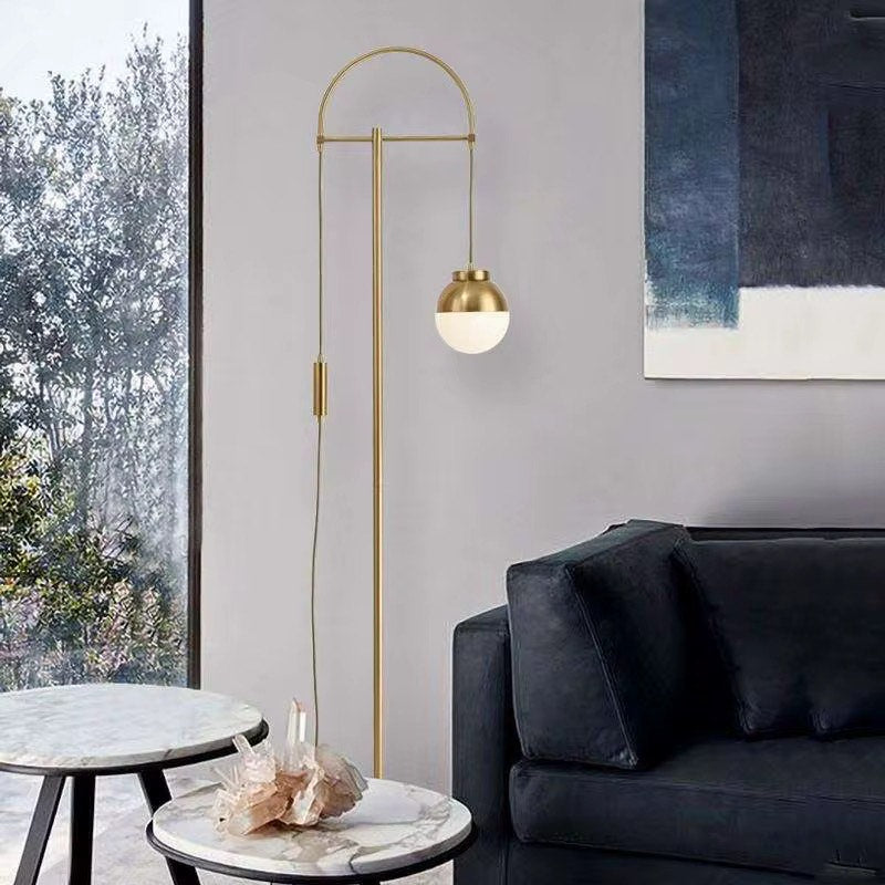 Nordic metal arch floor lamp