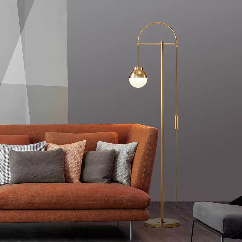 Nordic metal arch floor lamp