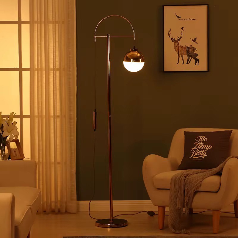 Nordic metal arch floor lamp