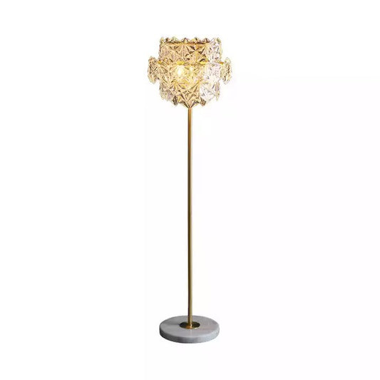 Crystal standing floor lamp