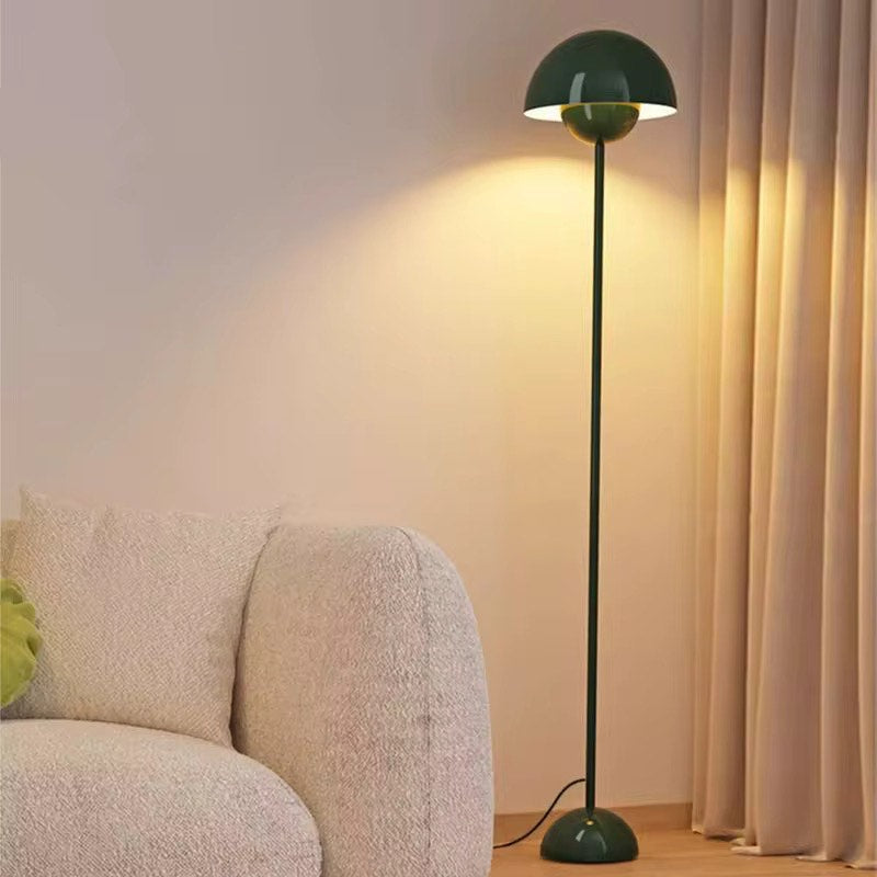 Mushroom vertical metal floor lamp