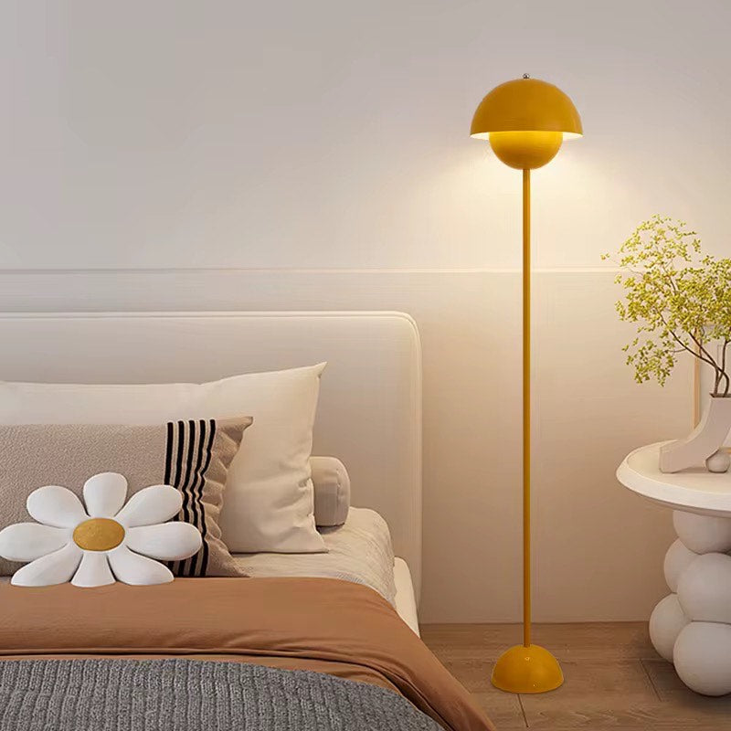 Mushroom vertical metal floor lamp