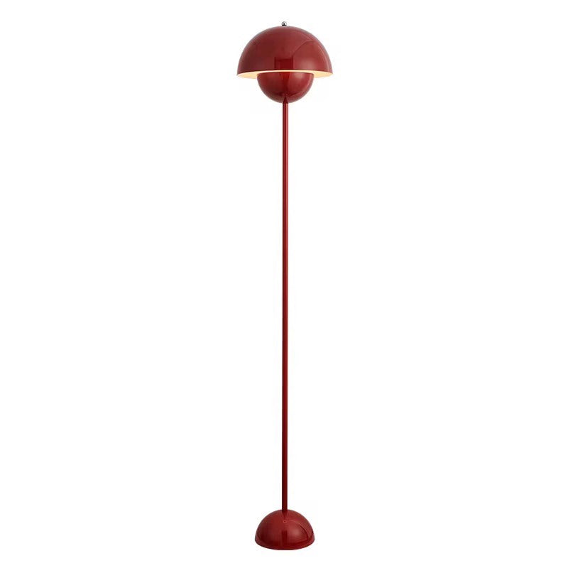 Mushroom vertical metal floor lamp