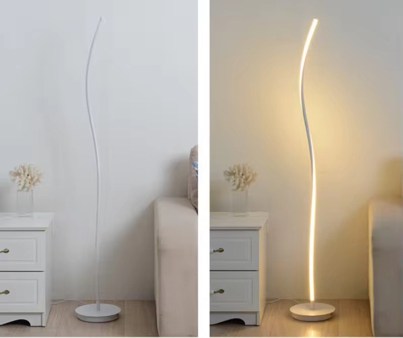 Spiral decorative Nordica modern led floor lamp