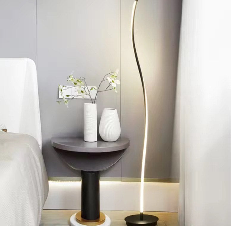 Spiral decorative Nordica modern led floor lamp