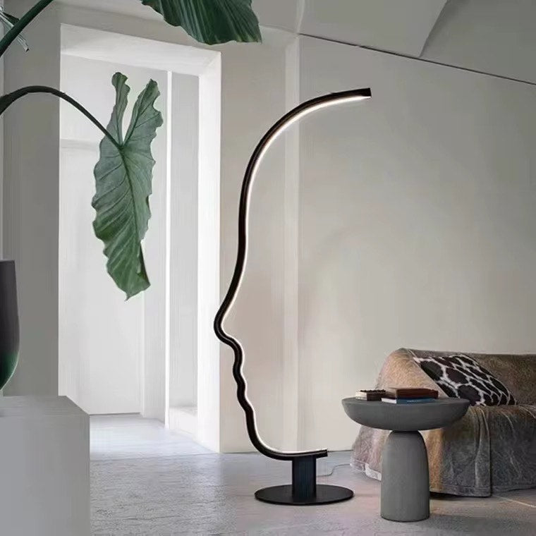 Human face shape Modern Nordic art designer floor lamp